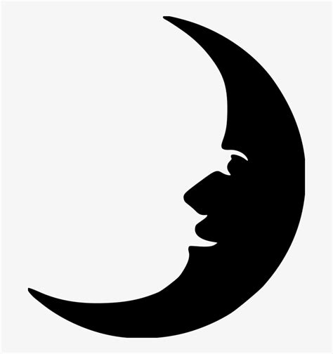 Download Moon-face File Size - Moon Face Silhouette Png | Transparent PNG Download | SeekPNG