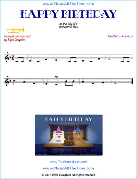 Happy Birthday Trumpet Sheet Music