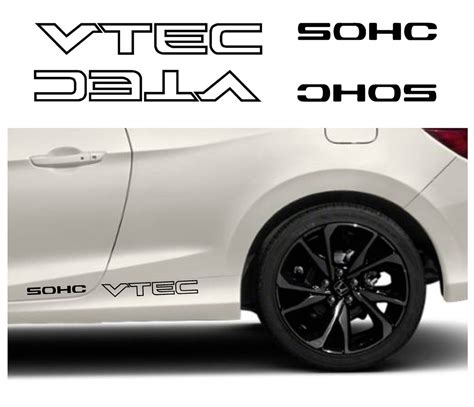 SOHC VTEC Stickers in Black for Honda Vinyl self adhesive | Etsy