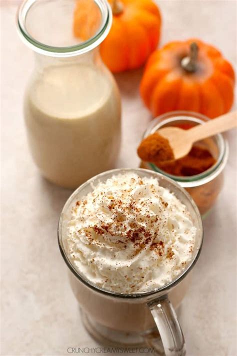 Homemade Pumpkin Spice Coffee Creamer - Crunchy Creamy Sweet