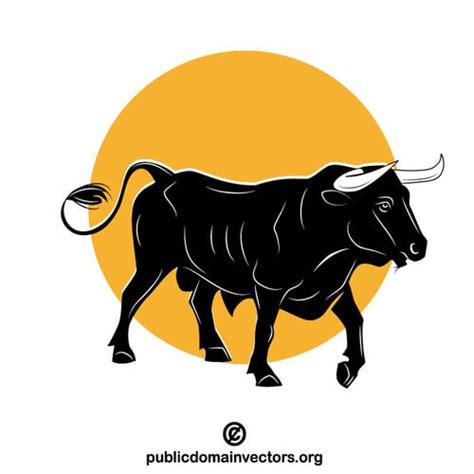 Bull vector clip art | Public domain vectors