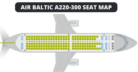 Airbus A220-300 Seat Map With Airline Configuration