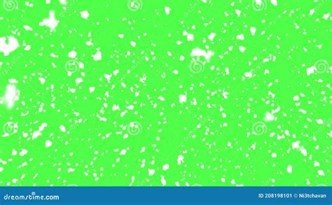 Snow Falling on Green Screen Background Stock Video - Video of desktop, isolated: 208198101