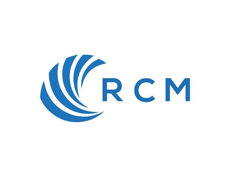 RCM letter logo design on white background. RCM creative circle letter logo concept. RCM letter ...