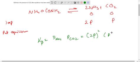 SOLVED: The decomposition of ammonium carbamate occurs through the following reaction NH4NH2CO2 ...