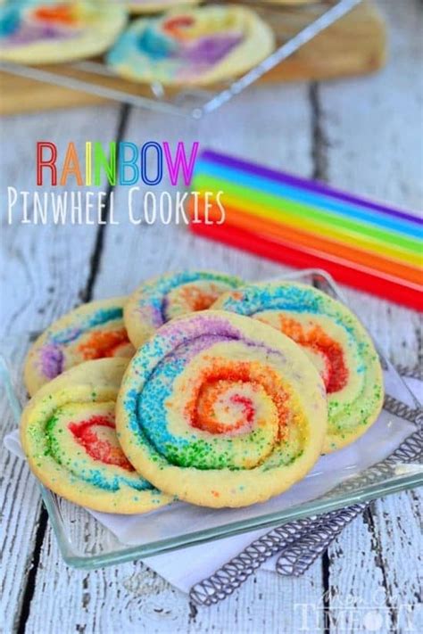 Rainbow Pinwheel Cookies - Mom On Timeout