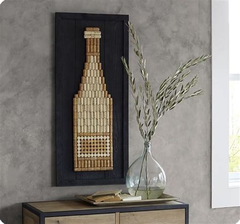 Wine Corks Upcycled into Wall Art