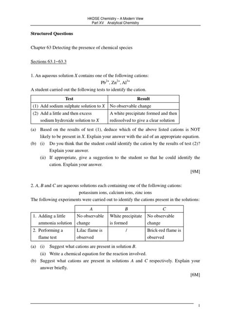 Analytical Chemistry Questions | Titration | Precipitation (Chemistry)