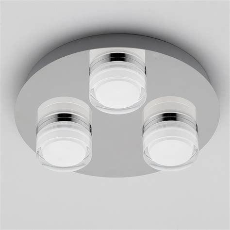 Bathroom Ceiling Lights Led - Round LED bathroom ceiling light Kara fluted glass ... - Benefit ...