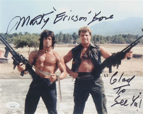 Martin Kove Signed "Rambo: First Blood Part II" 8x10 Photo Inscribed ...