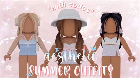 aesthetic summer outfits *WITH CODES + HOW TO USE THEM* ┇Roblox ...