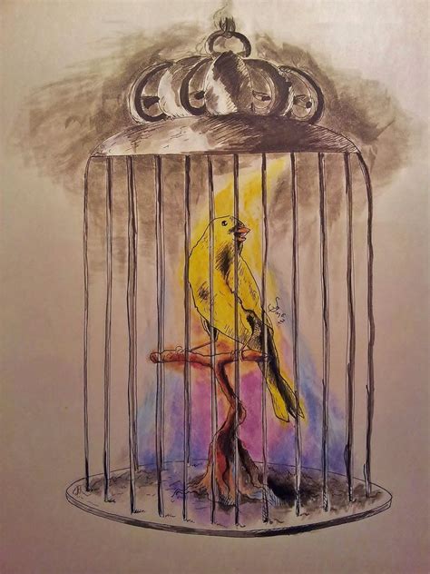 Bird In Cage Painting at PaintingValley.com | Explore collection of Bird In Cage Painting