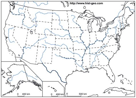 United States River Map And Cities Fresh Map The United States With ...