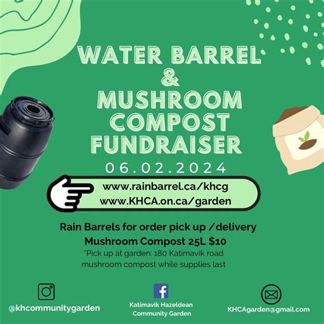 Rain Barrel & Mushroom Compost fundraiser , Holy Trinity Catholic High ...