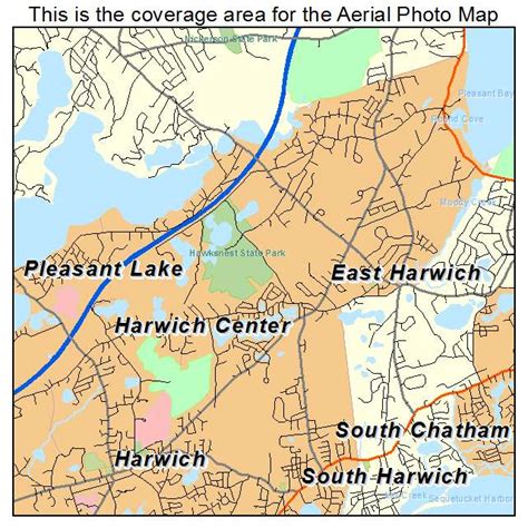 Aerial Photography Map of East Harwich, MA Massachusetts