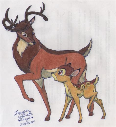 Bambi and His Father by laryssadesenhista on DeviantArt