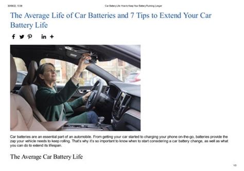 The Average Life of Car Batteries and 7 Tips to Extend Your Car Battery Life by stefanny so - Issuu