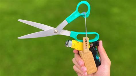 How to Make an Automatic Scissors - Simple invention - YouTube