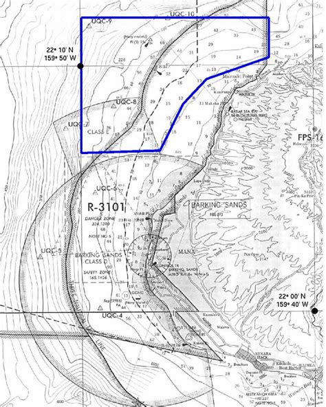 5 : Bathymétrie de la zone d'expérience Pacific Missile Range Facility.... | Download Scientific ...