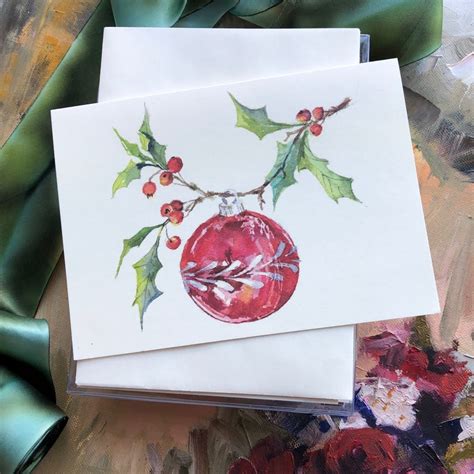 Christmas Cards Personalized Boxed Holiday Cards Set of 10 - Etsy