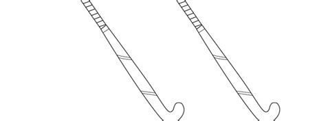 Field Hockey Stick Template – Medium