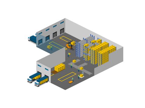 Warehouse Layout. Transform Your Warehouse Design: Harness the Potential of Icograms Designer.