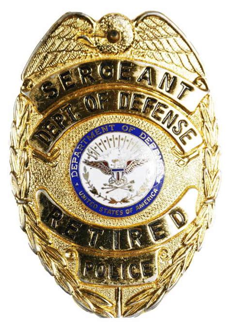 Department of Defense Police Badge, Retired