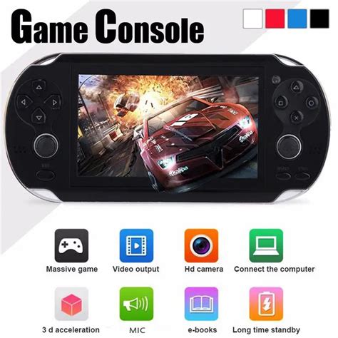 4.3'' Multi Function Portable Game Handheld Game Console 4GB Memory ...