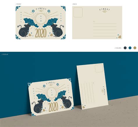 2020 NEW YEAR Post Card Design for Finest x2 on Behance New Year Post ...