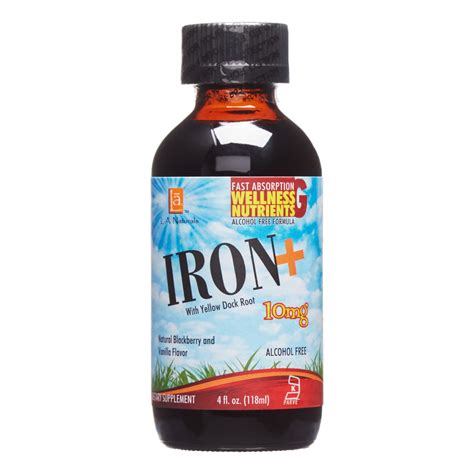 L A Naturals Liquid Iron+ 10mg, 4 Oz - Walmart.com