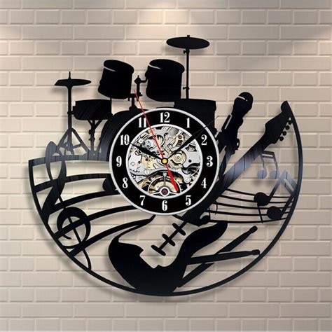 Music Note Wall Clock - Artistic Pod