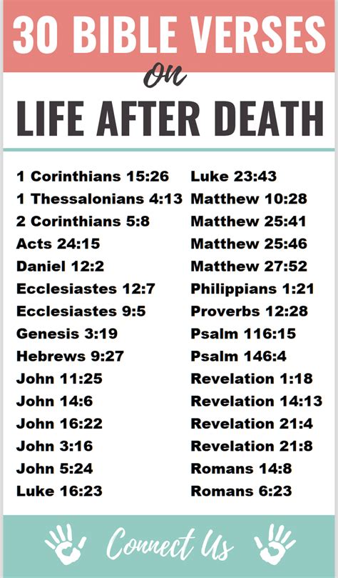 30 Powerful Bible Scriptures on Life after Death – ConnectUS