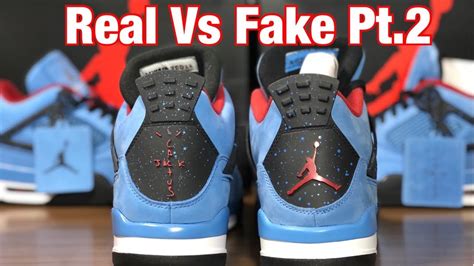 Air Jordan 4 Travis Scott Real Vs Fake 2.0 revisited . With updated fakes and DS retail - YouTube