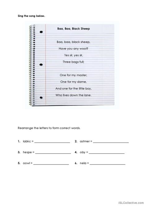 Rearrange the letters : English ESL worksheets pdf & doc