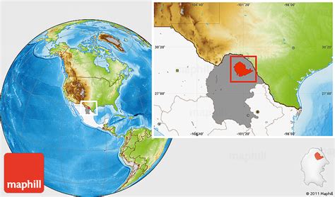 Physical Location Map of Zaragoza, highlighted country, highlighted ...