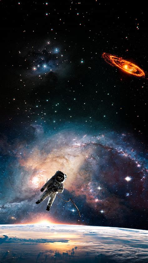 Space Travel, astronaut, falcon, galaxy, space, HD phone wallpaper | Peakpx