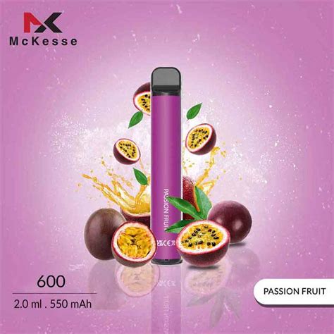 VAPE+ 600 Puffs Passion Fruit - Mckesse - UK TOP VAPE Distributor. High ...