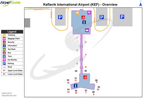 Reykjavík - Keflavik International (KEF) Airport Terminal Maps ...