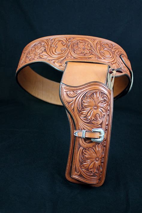 Leather Holster Pattern, Custom Leather Holsters, Leather Tooling ...