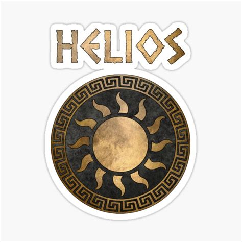 "Helios Greek God of the Sun Ancient Symbol" Sticker for Sale by WarlordApparel | Redbubble