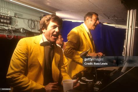 Don Meredith and Howard Cosell broadcast Monday Night Football... News ...