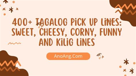 Tagalog Kilig Pick Up Lines