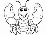 Lobster Coloring Sheet Download Now  Page sketch template