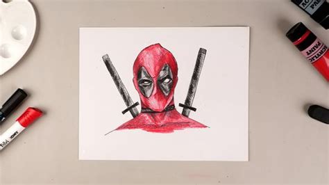 Deadpool Drawing Face