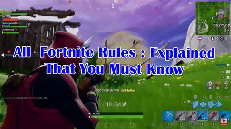 All Fortnite Rules? 12, 23, 34, 60 (Explained)