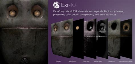 features | Exr-IO free Photoshop OpenEXR plug-in