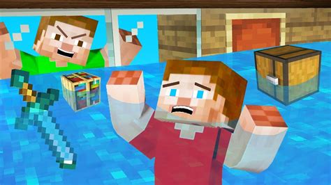 He FLOODED My *SECRET* MINECRAFT HOUSE! (Nearly Died) - YouTube