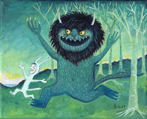 Where The Wild Things Are Art Print Illustration Sendak | Etsy