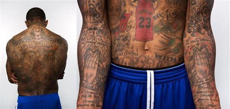 Pictures of New York Knicks JR Smith's Tattoo's