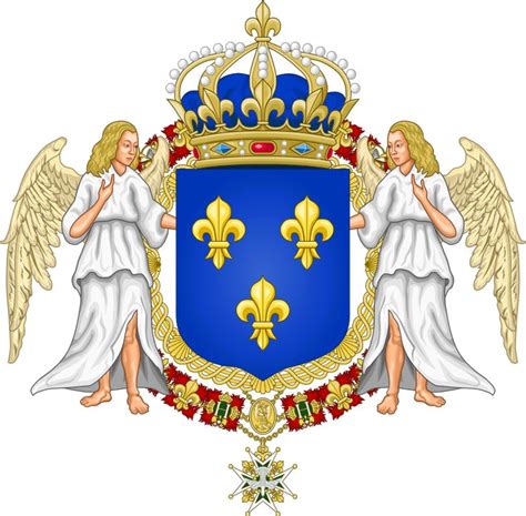 Royal Coat of Arms of France - File:Grand Royal Coat of Arms of France.svg - Wikimedia Commons ...